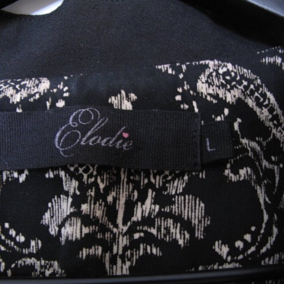 ELODIE Damask Printed Bomber Jacket - Picture 5 of 11